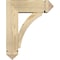 Ekena Millwork Thorton Arts and Crafts Rough Sawn Bracket w/ Offset Brace, Douglas Fir, 6"W x 16"D x 20"H BKT0604X16X20THR03RDF - alternate 3